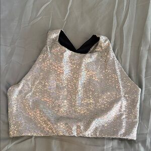 Emily Hsu Designs Iridescent Crop Top medium H24